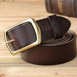 Genuine,Leather,Men's,Casual,Waistband,Waist,Strap,Smooth,Retro