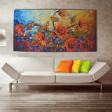 120x60cm,Abstract,Flower,Canvas,Print,Paintings,Decor,Unframed