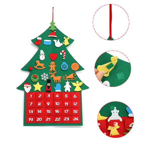 Christmas,Advent,Calendar,Fabric,Countdown,Display,Decor,Ornament