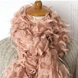 Women,Fleece,Flower,Hallow,Autumn,Winter,Protection,Elegant,Casual,Scarf,Shawl