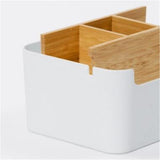 Bamboo,Organizer,Desktop,Storage,Cosmetic,Display,Drawer