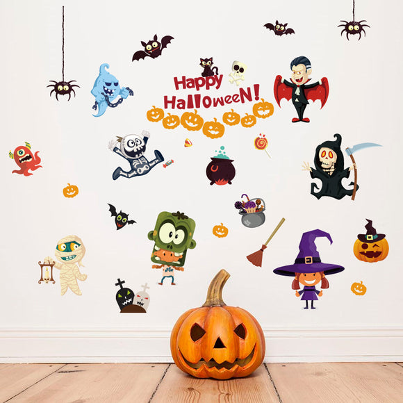 Miico,SK9096,Halloween,Cartoon,Sticker,Sticker,Halloween,Party,Decoration