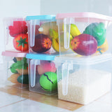 Kitchen,Fruit,Clear,Storage,Fridge,Organizer,Container,Handle