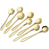 KCASA,Flower,Shape,Stainless,Steel,Coffee,Sugar,Spoon,Spoon,Cream,Tableware
