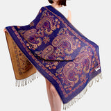 Women,Ethnic,Style,Thick,Scarf,Shawl,Tassel