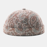 Cotton,Cashew,Flowers,Pattern,Retro,Yuppie,Street,Trend,Brimless,Beanie,Landlord,Skull