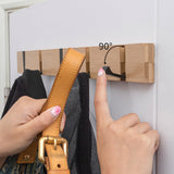Wooded,Hanger,Removable,Adjustable,Clothes,Hanging,Clothes,Hooks