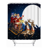 Christmas,Snowman,Waterproof,Fabric,Bathroom,Shower,Curtain
