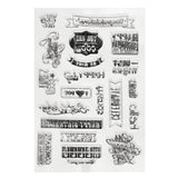 Birthday,Transparent,Sheet,Scrapbooking,Craft,Clear,Rubber,Stamp,Cling