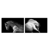 Miico,Painted,Combination,Decorative,Paintings,Black,White,Horse,Decoration