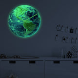 Loskii,CC090,Creative,America,Luminous,Earth,Clock,Clock,Quartz,Clock,Office,Decorations
