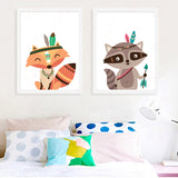 Styles,Cartoon,Animal,Painting,Frameless,Decoration,Paintings,Hanging,Decor