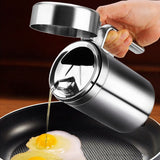 1000ml,Proof,Dispenser,Stainless,Steel,Pourer,Vinegar,Cruet,Kitchen,Flavouring,Bottles