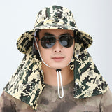 Cotton,Protection,Bucket,Outdoor,Fishing,String,Climbing,Breathable,Sunshade
