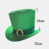 Patrick's,Leprechaun,Green,Satin,Buckle,Adult,Costume