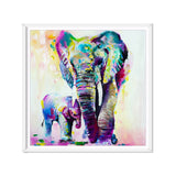 Miico,Painted,Paintings,Animal,Elephant,Paintings,Decoration