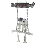 Halloween,Decorations,Couple,Skeleton,Hanging,Ghost,Scary,Haunted,House,Outdoor,Indoor,White