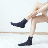 Women,Cotton,Floral,Middle,Socks,Fashion,Causal,Short,Socks