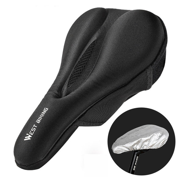 BIKING,Silicone,Saddle,Cover,Thickened,Sponge,Comfort,Ultra,Breathable,Cover