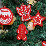 10PCS,Shape,Diamond,Painting,Christmas,Hanging,Pendant,Drills,Cross,Stitch,Ornament,Decorations