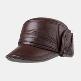 Trapper,Men's,Thick,Outdoor,Earmuffs,Cotton,Leather