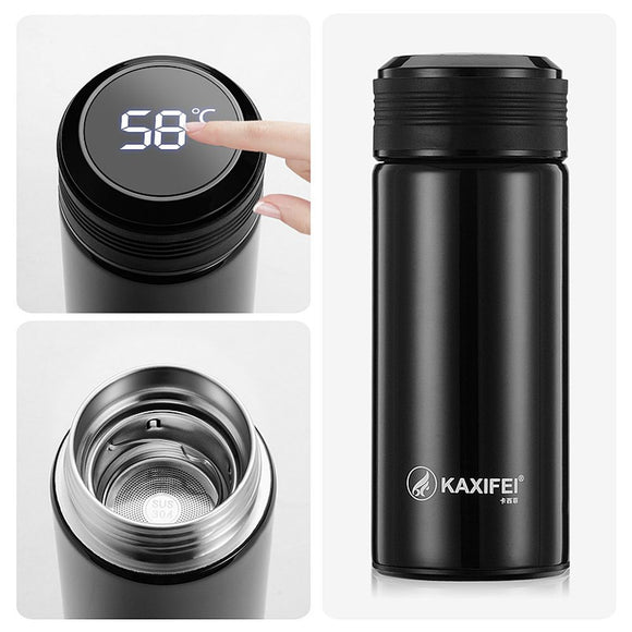 KCASA,300ML,Smart,Stainless,Steel,Insulation,Vacuum,Bottle,Touch,Screen,Temperature,Display,Vacuum,Waterproof,Thermal,Bottle