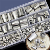 117Pcs,Rivet,Stainless,Steel,Threaded,Insert,Nutsert,Assortment