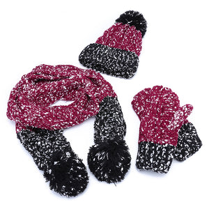 Women,Girls,Christmas,Gloves,Scarf,Winter,Trend