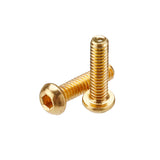 Suleve,M2AH2,50Pcs,Titanium,Plated,Socket,Button,Screws,Alloy,Steel,Grade,Screw