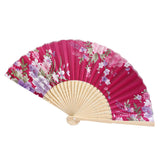 Summer,Vintage,Bamboo,Folding,Flower,Chinese,Dance,Party,Pocket