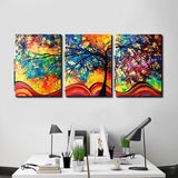 Miico,Painted,Three,Combination,Decorative,Paintings,Money,Decoration