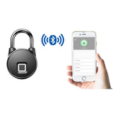 ANYTEK,Bluetooth,Fingerprint,Smart,Modes,Unlock,Fingerprint,Mobile,Keyless,Padlock,Waterproof,Charging,Security,Padlock,Travel