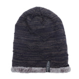 Velvet,Knitted,Stripe,Beanie,Outdoor,Winter,Skullcap,Beanies