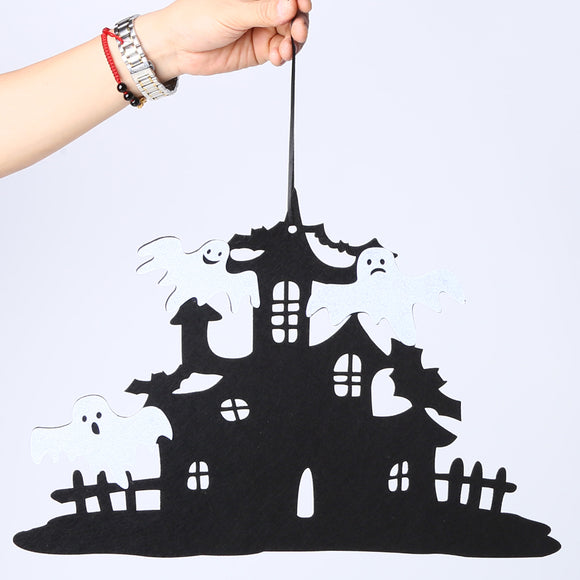 Loskii,JM01487,Halloween,Hanging,Decoration,Practical,Party,Nonwoven,Fabric,Holiday,Supplies,Castle,Decorations