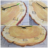 Loskii,MW002,Creative,Wooden,Pattern,Clock,Clock,Quartz,Clock,Office,Decorations