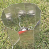 IPRee,Camping,Foldable,Aluminum,Plates,Stove,Shield