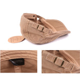 Women,Cotton,Washed,Beret,Fashion,Label,Buckle,Adjustable,Cabbie,Gentleman