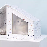 Furrytail,Comfortable,House,Sizes,House,Foldable,Corrugated,Paper,House,Scratching,Board,accessories