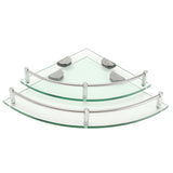 Modern,Glass,Bathroom,Shower,Triangular,Shelf,Organizer,Towel,Holder,Single,Layer