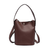 Women,Leather,Bucket,Portable,Handbag,Leisure,Shoulder,Outdoor,Travel