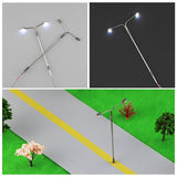 20PCS,Model,Railway,Layout,Train,Street,Light,Double,Scale,1:100,1:200