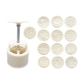 Mould,Style,Flower,Stamps,Round,Baking,Pressure,Decor