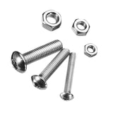 Suleve,MXSH3,440Pcs,Stainless,Steel,Button,Socket,Screws,Bolts,Assortment