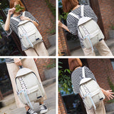 Canvas,Backpack,Student,School,Rucksack,Shoulder,Outdoor,Travel