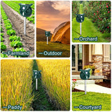 Solar,Ultrasonic,Repeller,Animal,Repeller,Outdoor,Garden,Infrared,Sensor,Insect,Repellent,Ultra,Sonic,Repeller