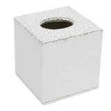 Square,Leather,Tissue,Toilet,Holder,Cover,Paper,Decor,Silver