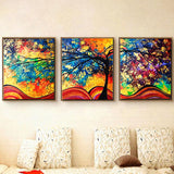 Miico,Painted,Three,Combination,Decorative,Paintings,Money,Decoration