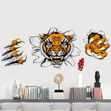 Creative,Company,Office,Decorations,Stickers,Domineering,Tiger,Broken