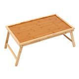 Bamboo,Wooden,Table,Folding,Serving,Breakfast
