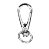 10Pcs,Silver,Alloy,Swivel,Spring,Trigger,Round